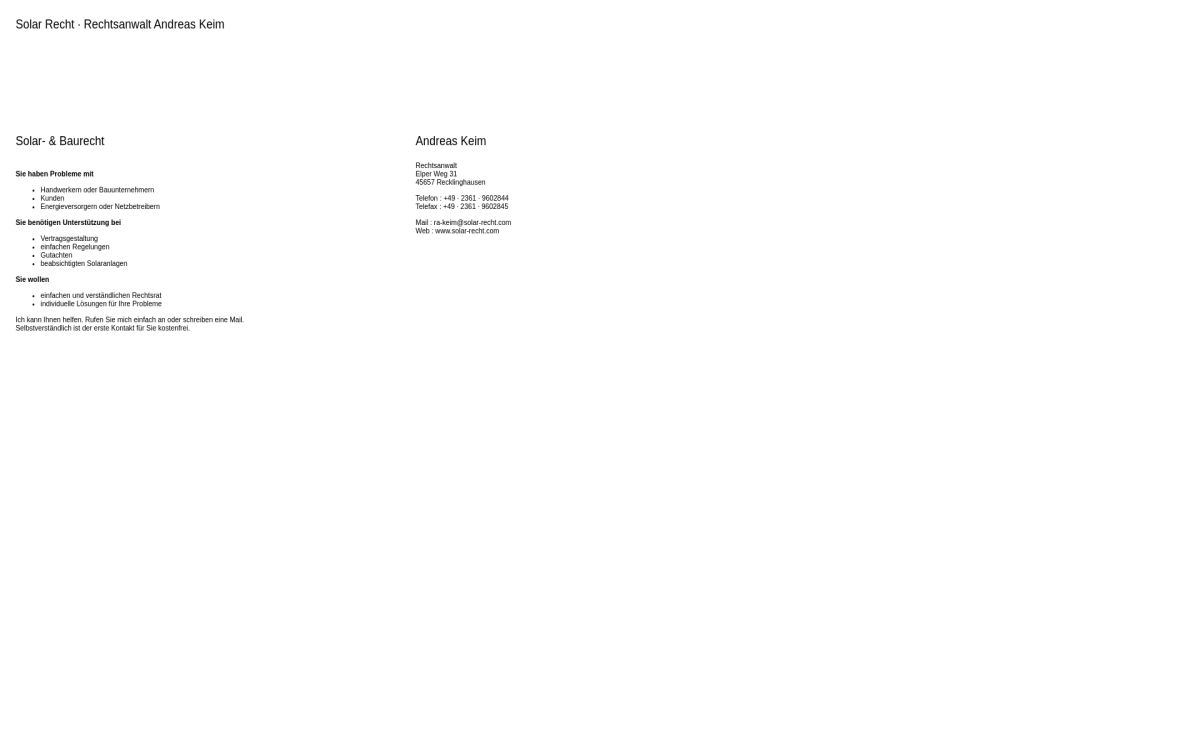 https://www.solar-recht.com