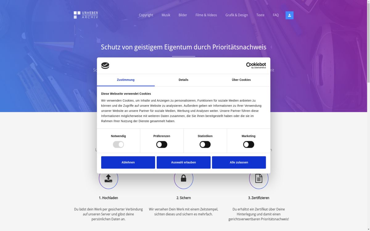 https://www.urheber­archiv.de