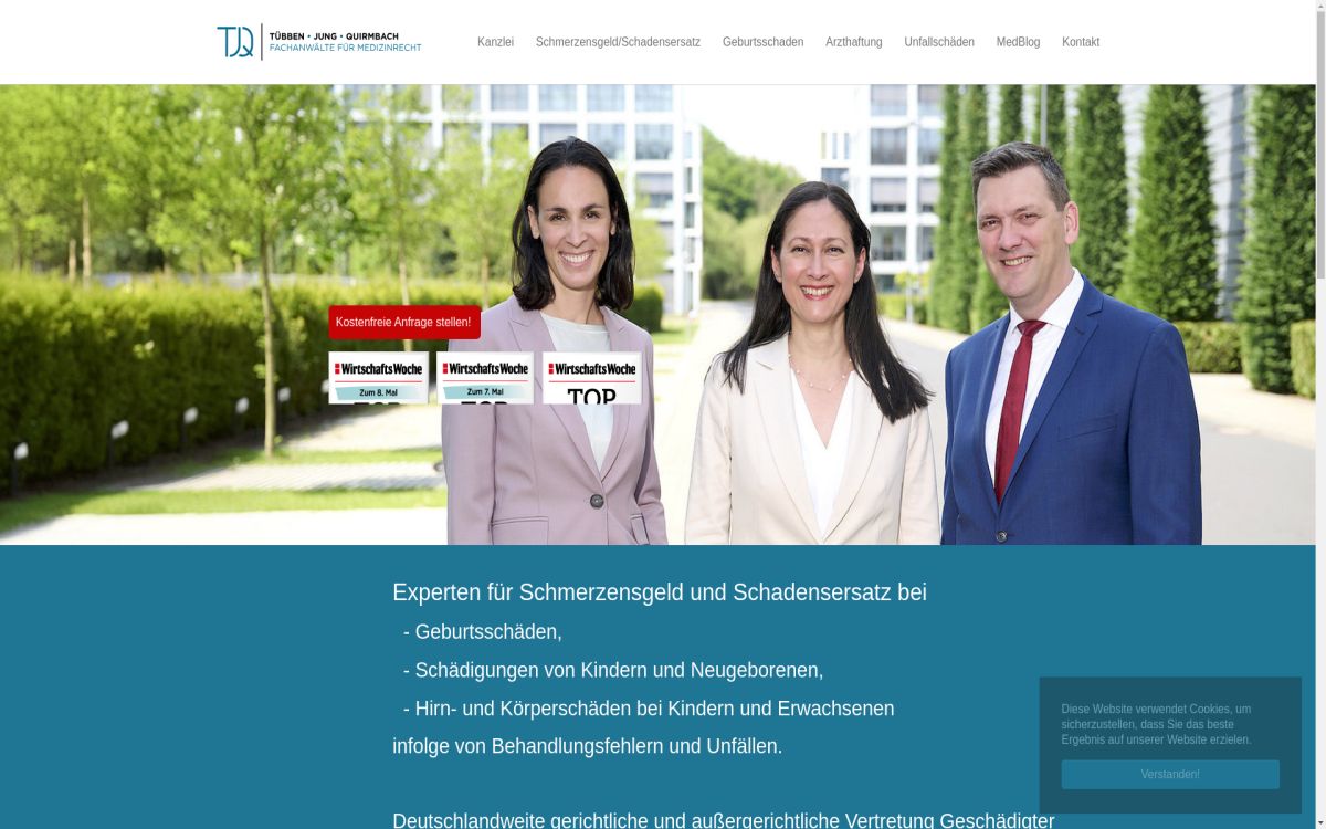 https://www.tuebben-medizinrecht.de