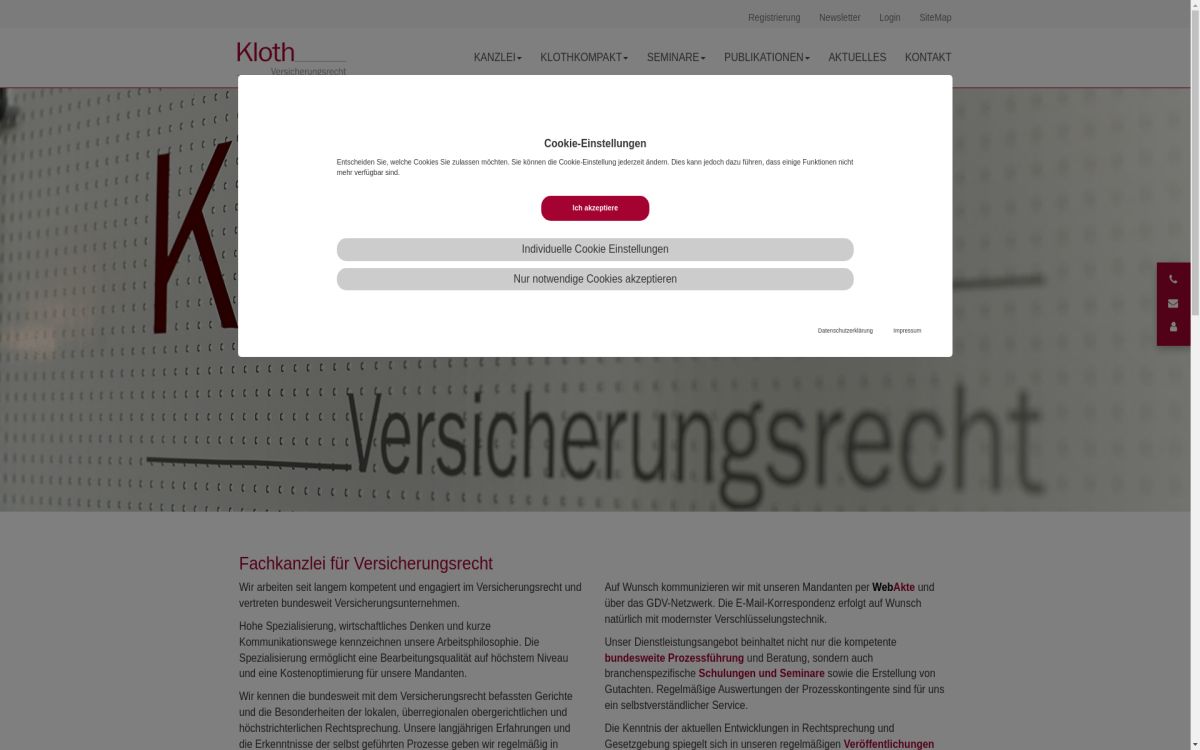 https://www.kloth-versiche­rungsrecht.de
